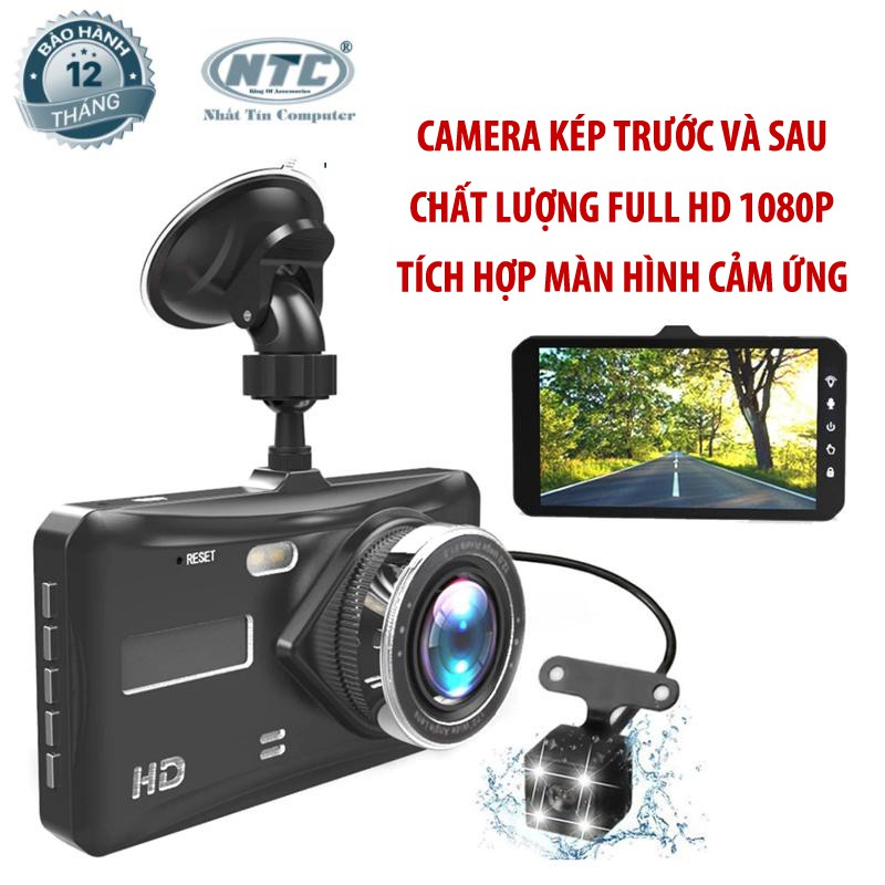 Camera Hành Trình Kép Trước Sau Dành Cho Ô Tô V10 Hỗ Trợ Full HD 1080P, Camera Hành Trình Ôtô Độ Phân Giải Full HD Cho Hình Ảnh Sắc Nét, Chân Thực, Hỗ Trợ Đèn Flash Nhìn Ban Đêm Góc Nhìn Rộng 160 Độ Thiết Kế Đẹp Mắt Sang Trọng.