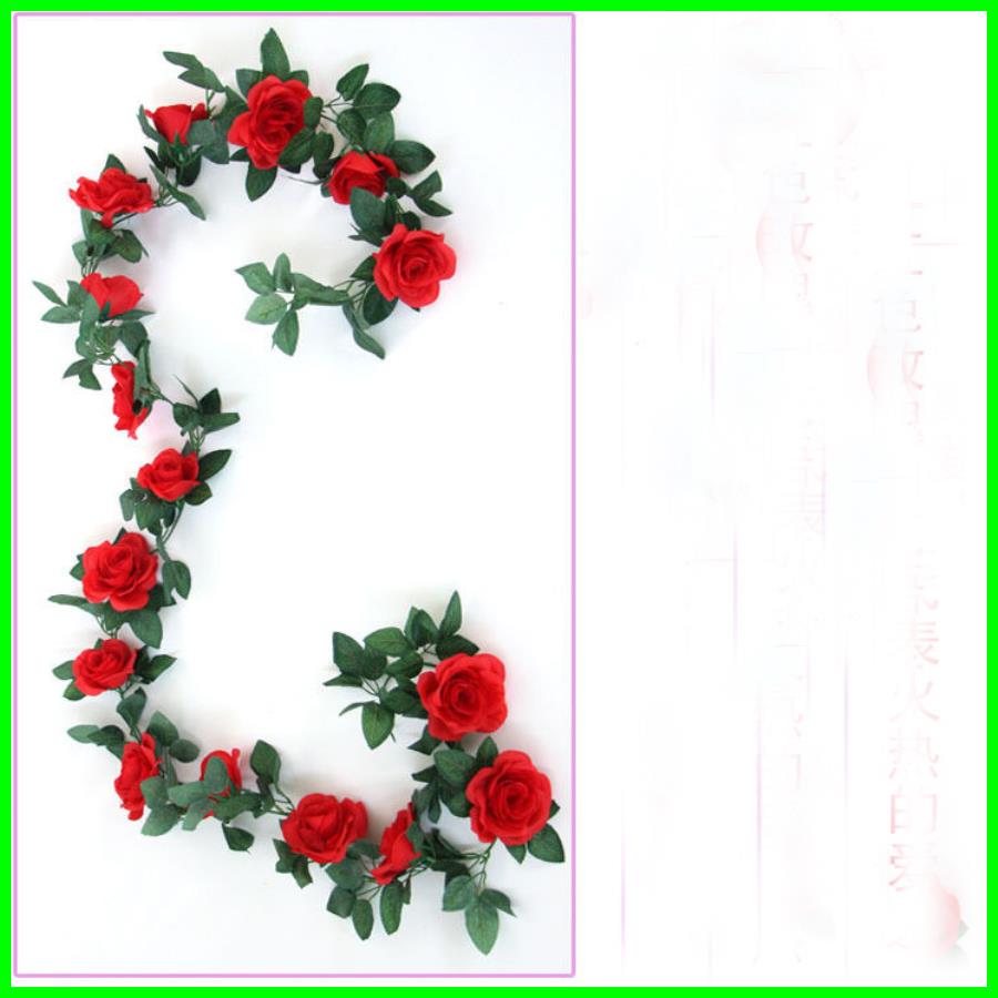 Hoa Giả Dây Leo Monisa Gift - Hoa Hồng Leo Dài ĐẸP TINH XẢO Trang Trí Sân Vườn Thông Minh