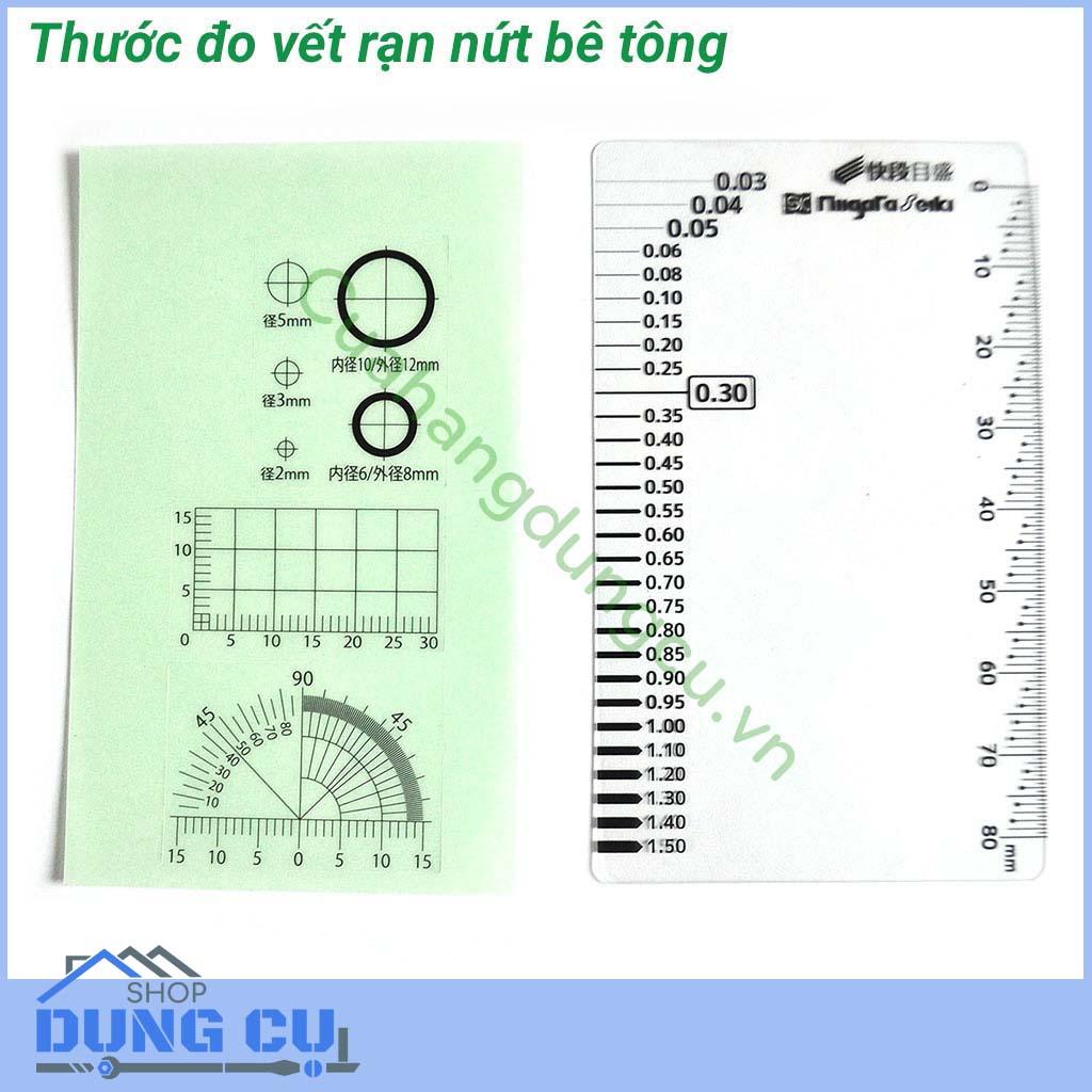 Thước đo vết rạn nứt bê tông Niigata Seiki NHẬT