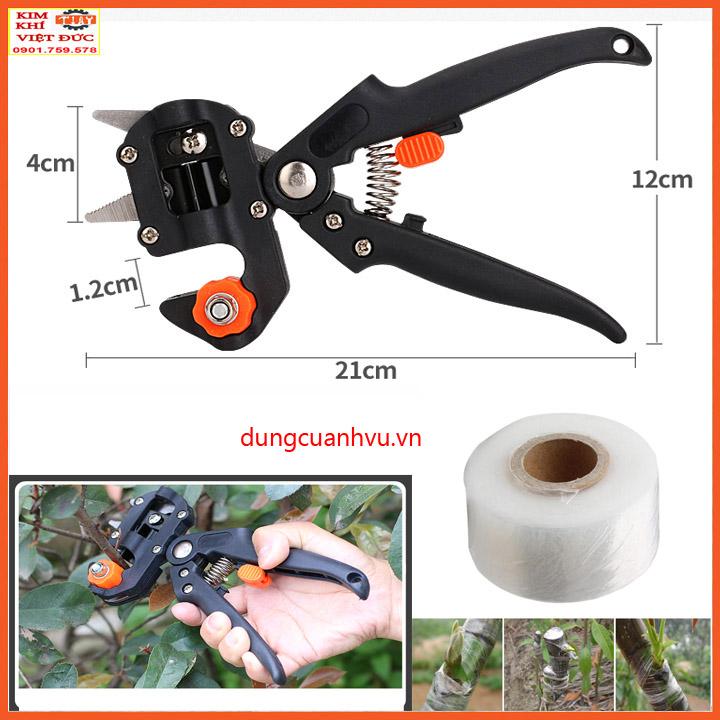 Kéo ghép cành TẶNG 01 cuộn băng ghép cây khổ 3cm - CHUYÊN DỤNG CHO NGƯỜI LÀM VƯỜN, ĐƯỢC KHUYẾN MÃI THÊM CUỘN BĂNG KEO CUỐN MỐI
