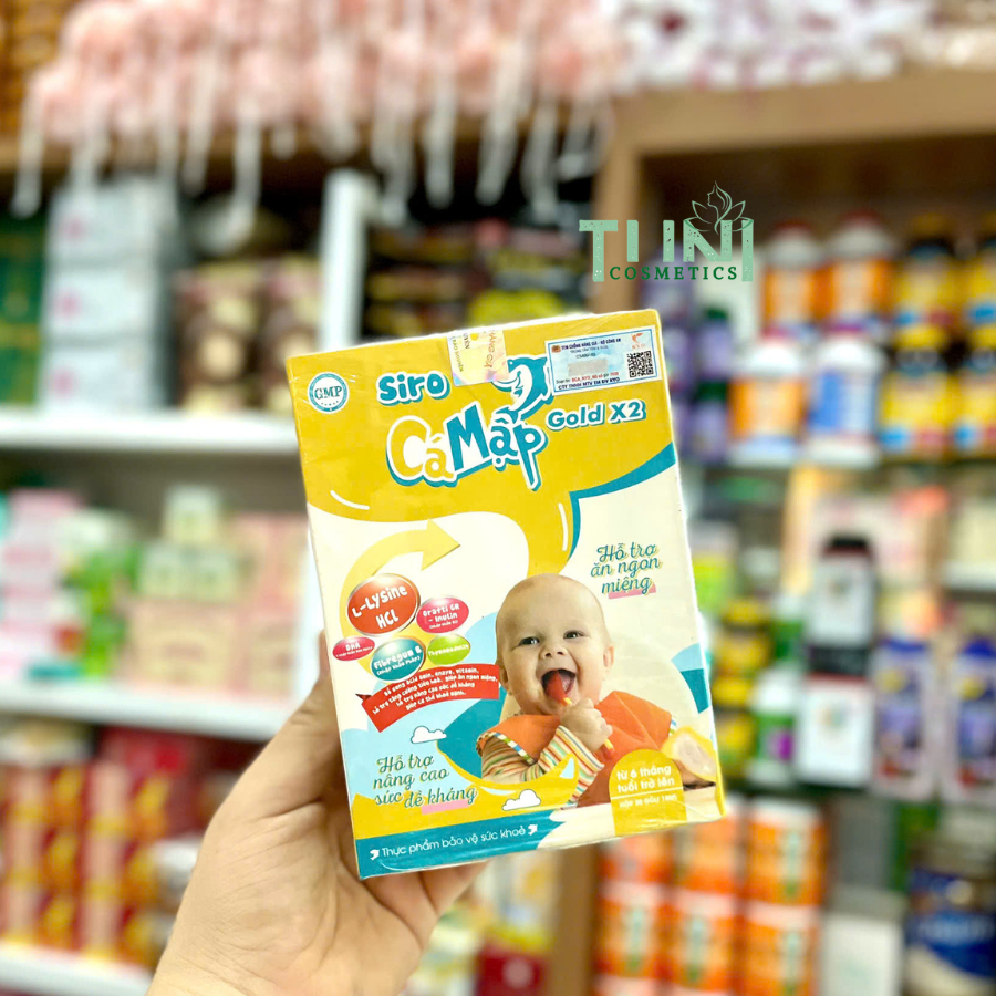  Siro Cá Mập Gold X2 - Siro Ăn Ngon Baby Shark - Giúp Trẻ Ăn Ngon Hết Táo Bón Tăng Cân Tự Nhiên - Hàng Chính Hãng 