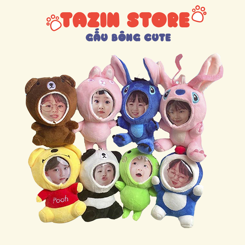 Gấu Bông In Ảnh Nhiều Mẫu Chọn Cao Cấp Tazin Shop