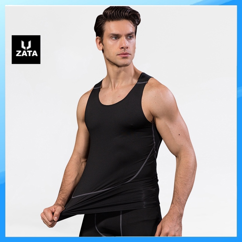 Áo combat pro ba lỗ giữ nhiệt co dãn bó cơ thể thao nam, tập gym, thể thao zata vn - a3lpro