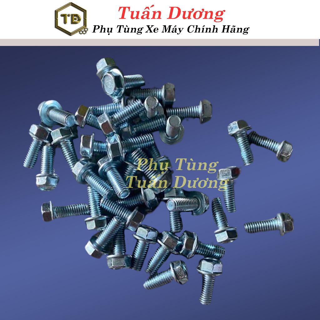 Ốc Bắt Giàn Để Chân Chính Xe Máy Honda ( Giá 1 Con)-Lắp Cho Dream Và Wave Honda Các Loại -đẹp như zin 100%