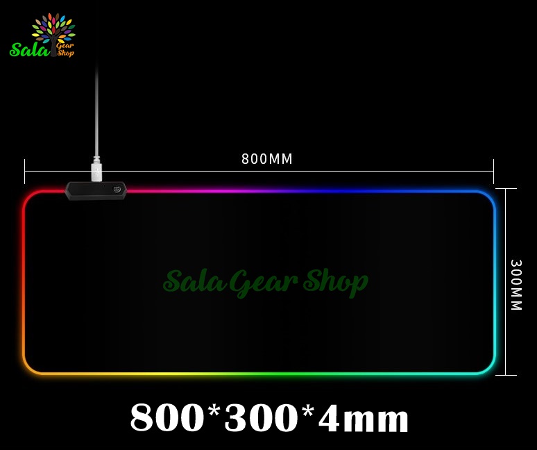 Bàn rê Chuột Led RGB Miếng lót chuột LED RGB Khổ lớn 800*300mm