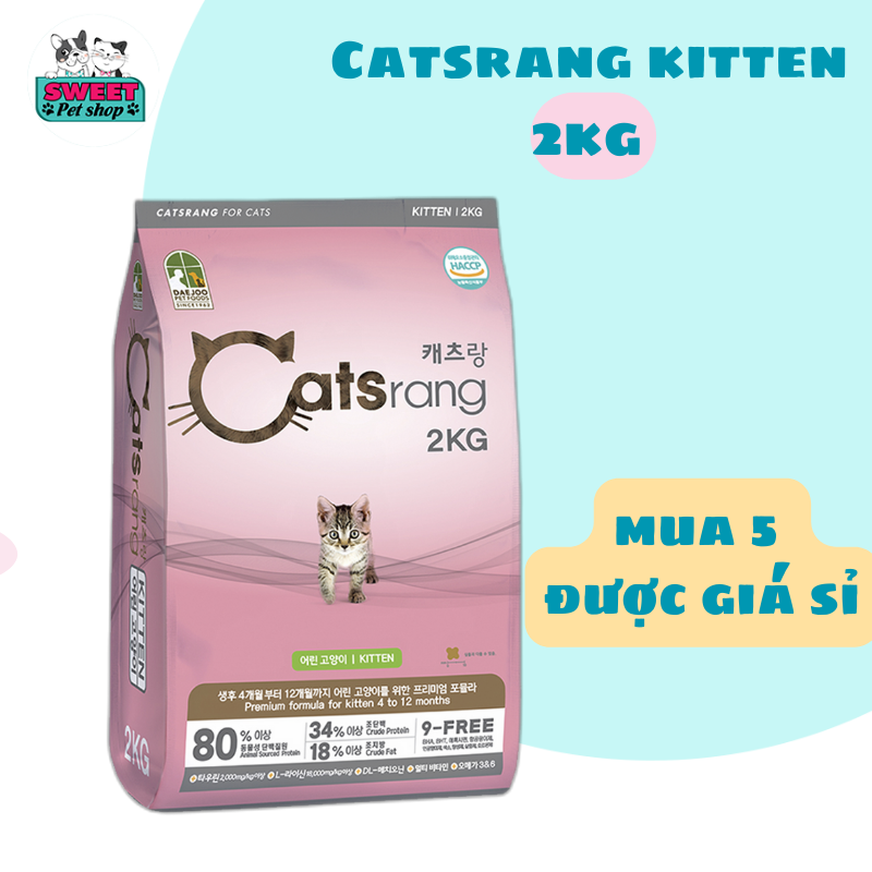 Catsrang - Thức ăn hạt cho mèo nhỏ Catsrang Kitten 2Kg