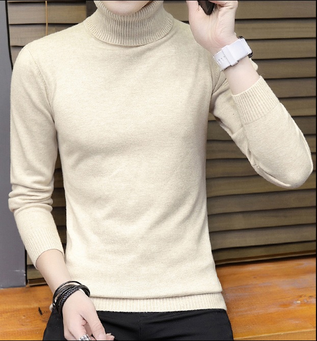 Áo len nam cổ lọ nam cơ bản, chất len mềm mịn, thời trang trẻ, hàng nhập Quảng Châu