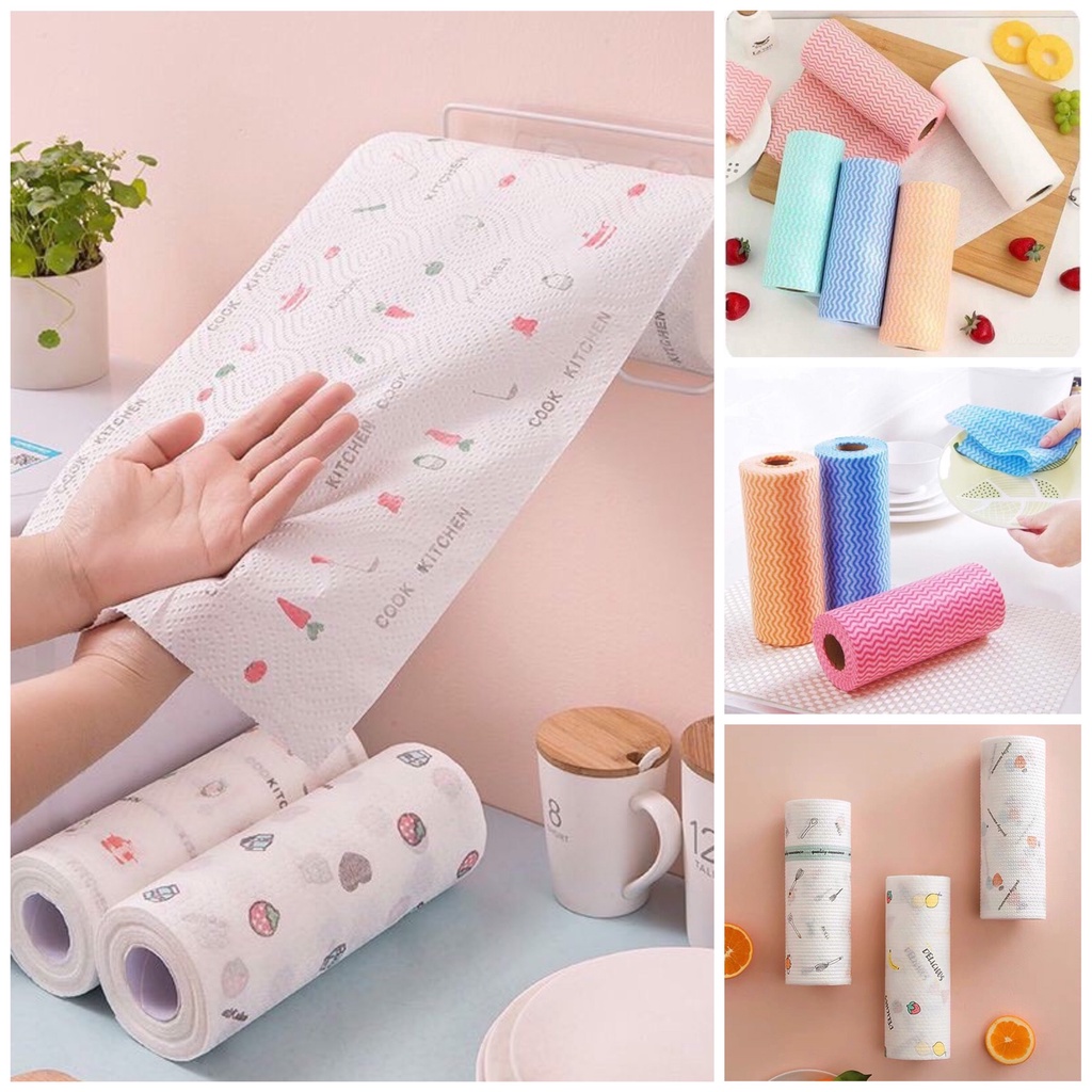 Cuộn khăn lau đa năng, khăn chuyên dụng, khăn thấm dầu mỡ có thể tái sử dụng