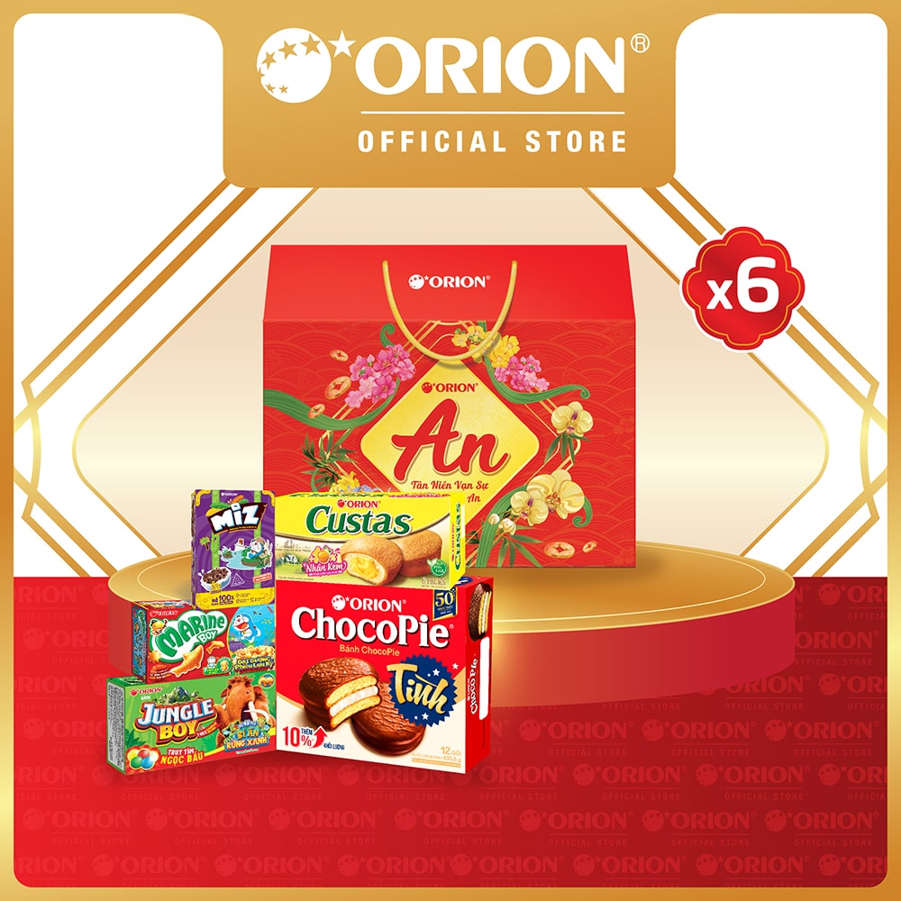 Combo 6 Bộ Quà Tết ORION - AN 1 703,6g