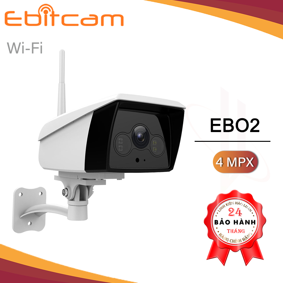 Camera Ip Wifi Ngoài Trời Ebitcam EB02 4.0 MPX - Hàng Chính Hãng