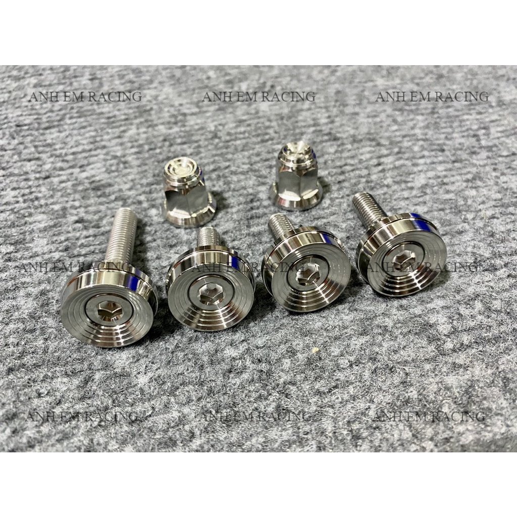 Bộ ốc khâu gác chân, tán cốt gắp 10ly SALAYA V2 sử dụng cho gác chân WAVE DÀI - NGẮN