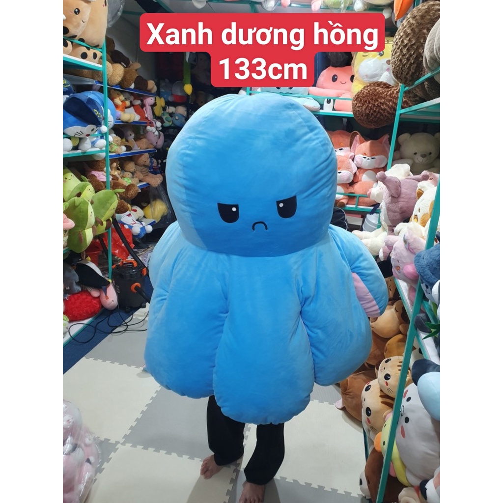 Bạch tuộc cảm xúc bông 2 mặt gấu bông bạch tuột size lớn big to khổng lồ - quà tặng sinh nhật bạn gái