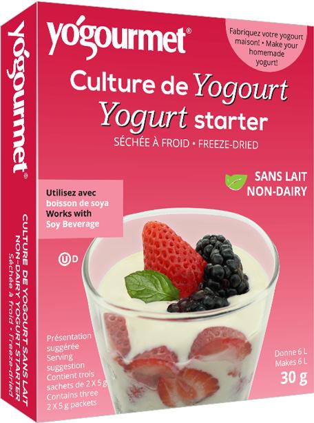 Men Làm Sữa Chua thuần chay (Non-Dairy Yogurt Starter) Hộp 6 gói x5g Yogourmet