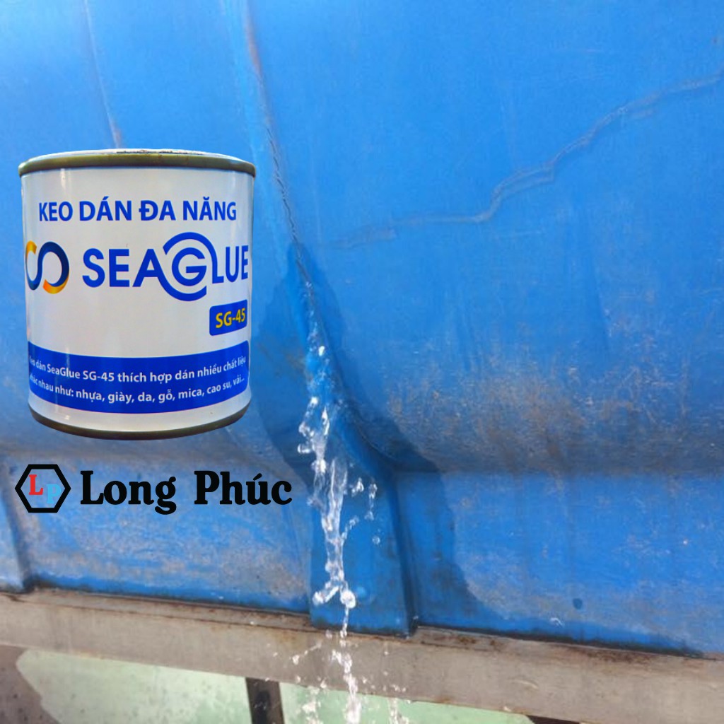 Keo Dán Bồn Nước SeaGlue SG45 | Trong Suốt, Chịu Nước, Dính Chắc | lọ 300gr |