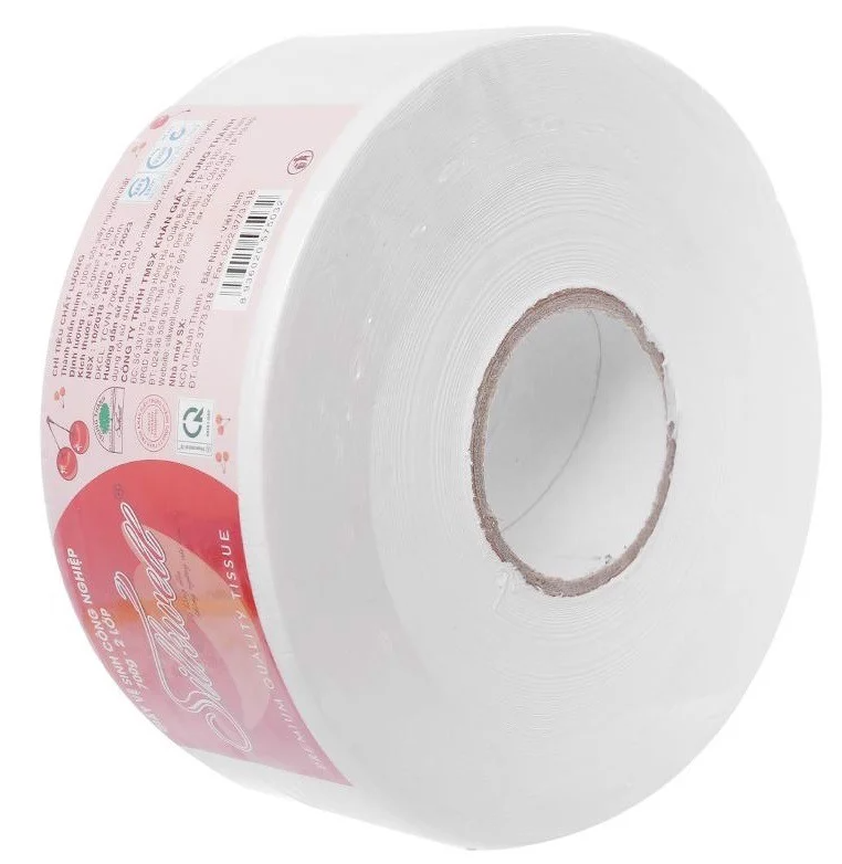 Giấy vệ sinh công nghiệp cuộn lớn 700g Silkwell