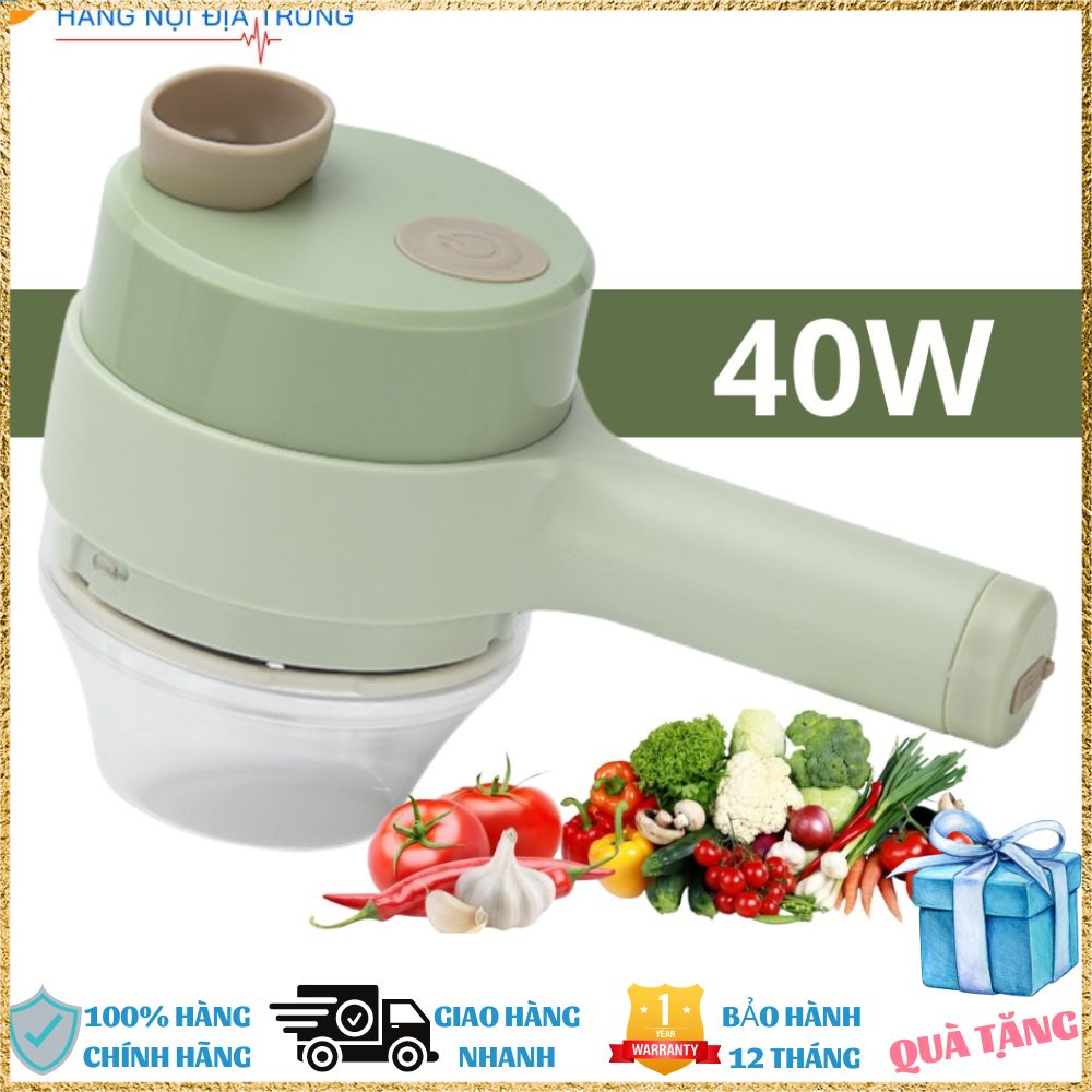 Máy xay tỏi ớt đa năng 4in1 máy thái rau củ,quả- máy xay tỏi kèm nạo củ quả tiện lợi đa năng.