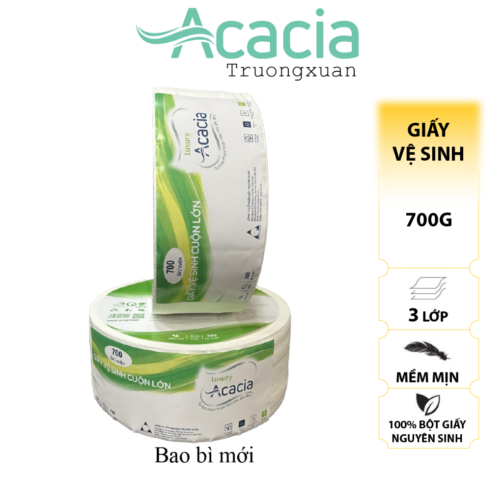 Giấy vệ sinh cuộn lớn ACACIA - 700 g