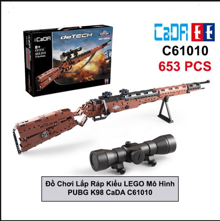 Bộ đồ chơi lắp ráp kiểu lego mô hình k98 cada c61010 với 653 mảnh ghép