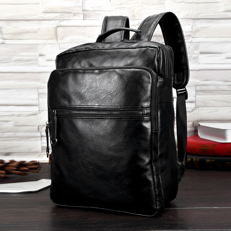 Balo da full black thiết kế cao cấp