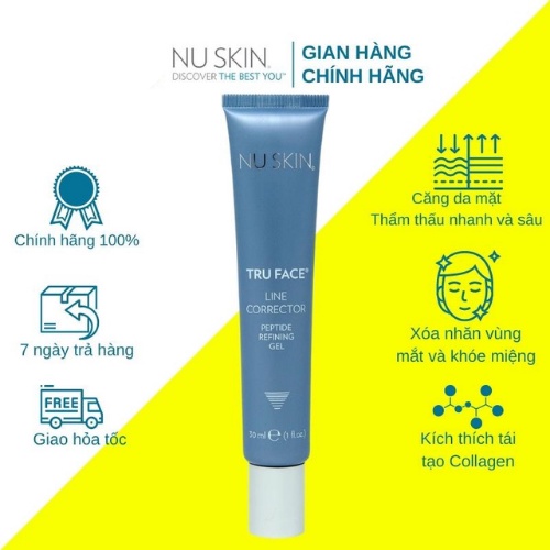 Kem làm mờ nếp nhăn tru face line corrector nu skin 30ml