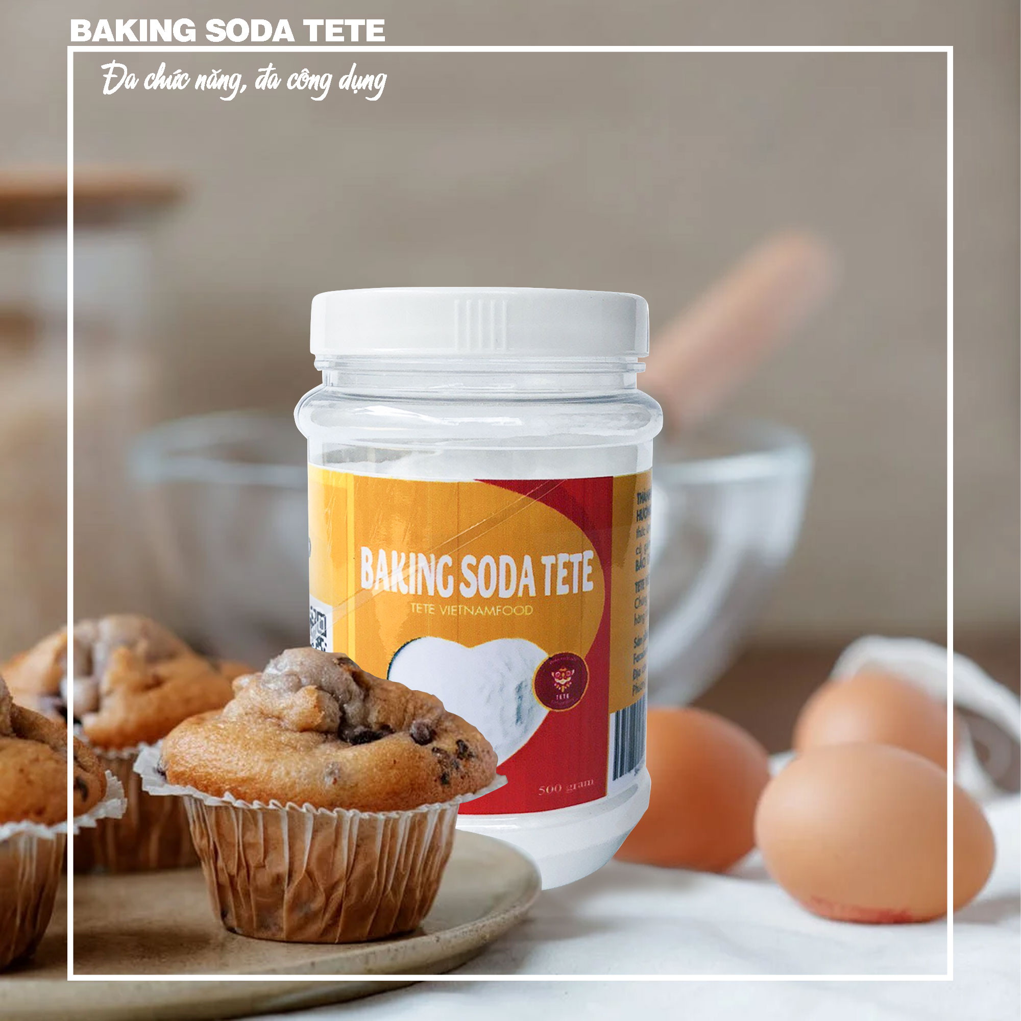 500gram bột baking soda đa công dụng arm & hammer tete