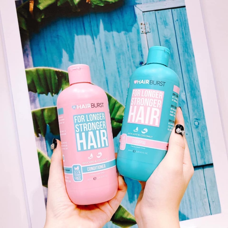 Cặp dầu gội xả hairburst chăm sóc, kích thích mọc tóc, ngăn ngừa tóc rụng