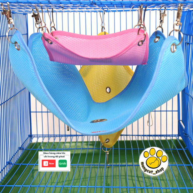 Võng lưới thoáng khí treo lồng cho thú cưng
