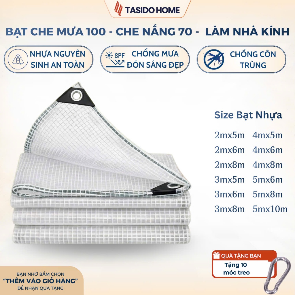 (Chắn Gió) Bạt Nhựa Caro Che Mưa Lấy Sáng Siêu Bền, Bạt Nhựa Dẻo Che Ban Công Sân Vườn, Bạt Trong Làm Vách Ngăn Máy Lạnh Bạt Nhựa Dẻo Caro Mẫu Mới Siêu Dày, Bạt Trong Che Mưa Lấy Sáng, Che Ban Công Sân Vườn Chắn Gió Tốt Đóng Khoen Sẵn