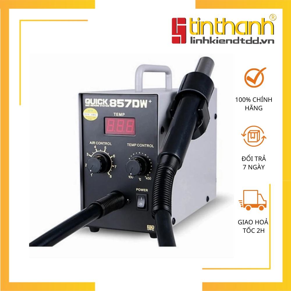 Máy khò Quick 857DW+ máy khò nhiệt cao cấp - Hàng chính hãng