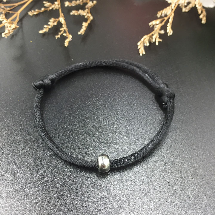 Vòng tay nữ dây đính hạt màu đen vòng tay handmade v30 vòng tay kimii