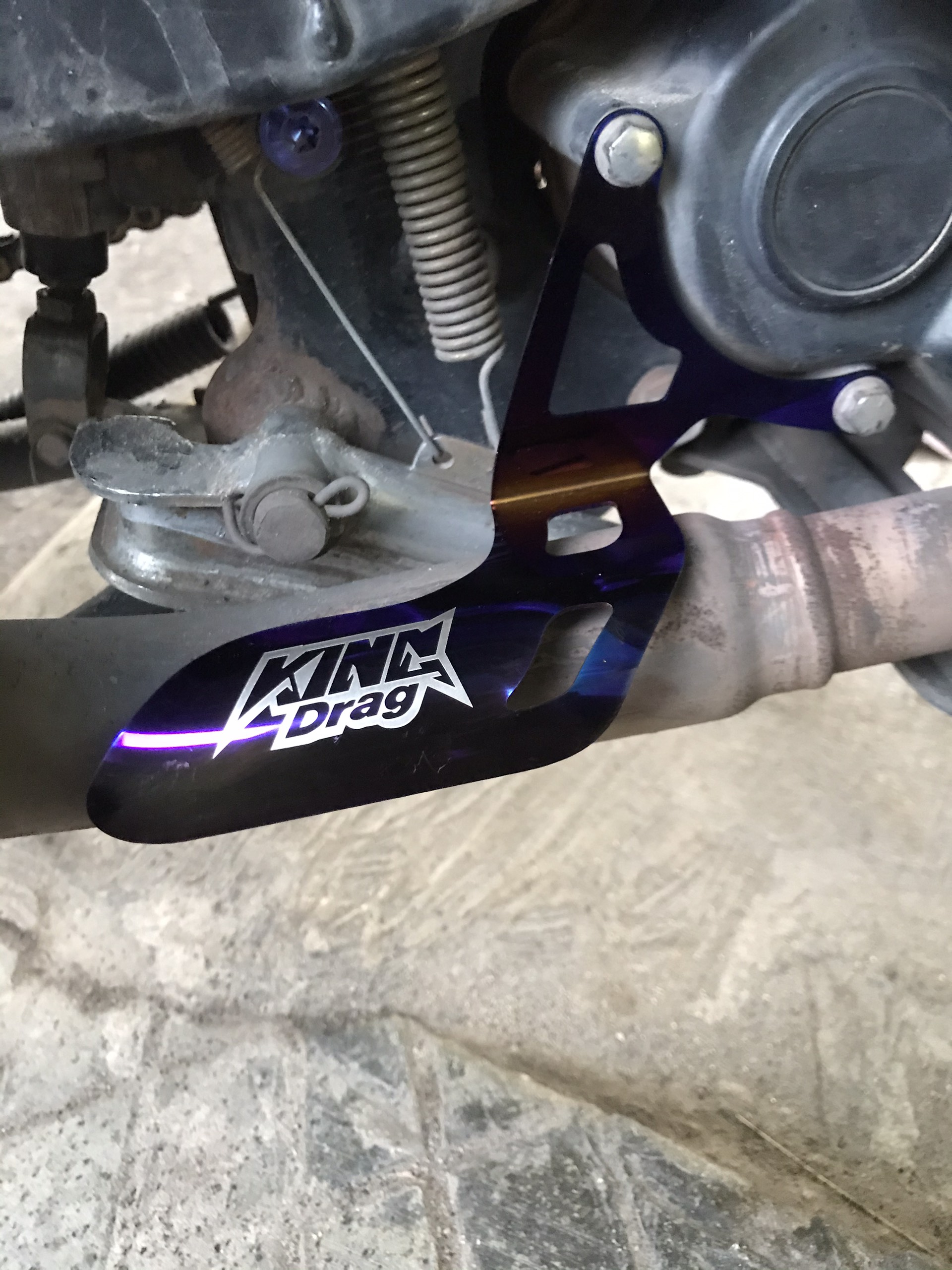 Bát che cổ pô titan KingDrang cho Yamaha Exciter150 - MXKing - Y15ZR