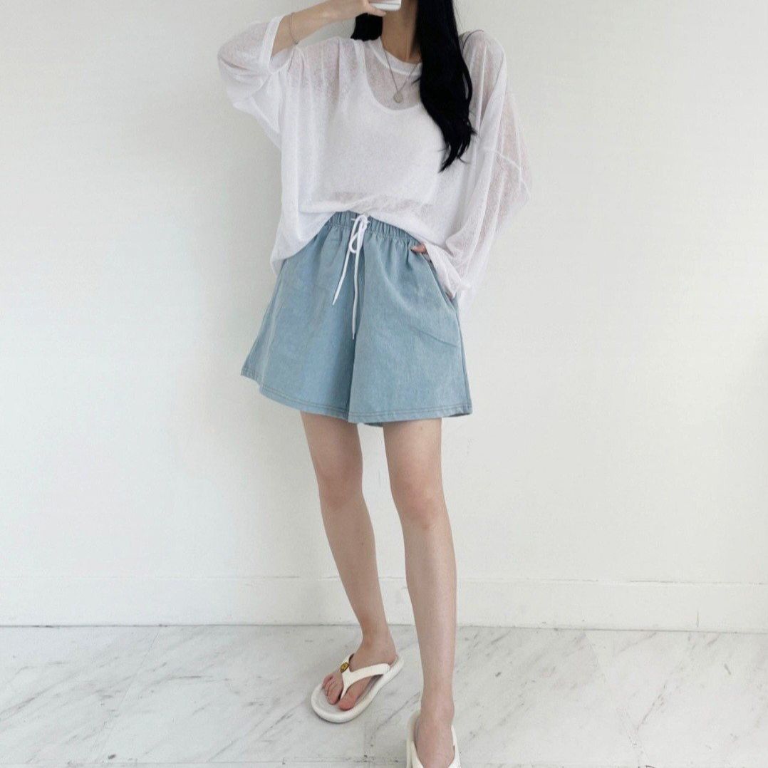 Quần short dáng chữ A phong cách Hàn Quốc