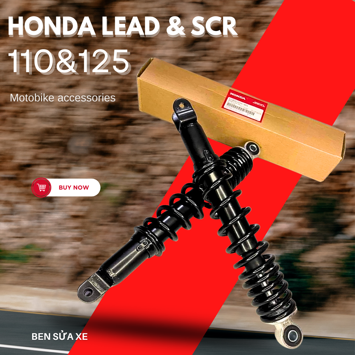 Giảm xóc xe lead Thụt lead phuộc nhún sau xe lead 125,lead 110,scr hàng chuẩn