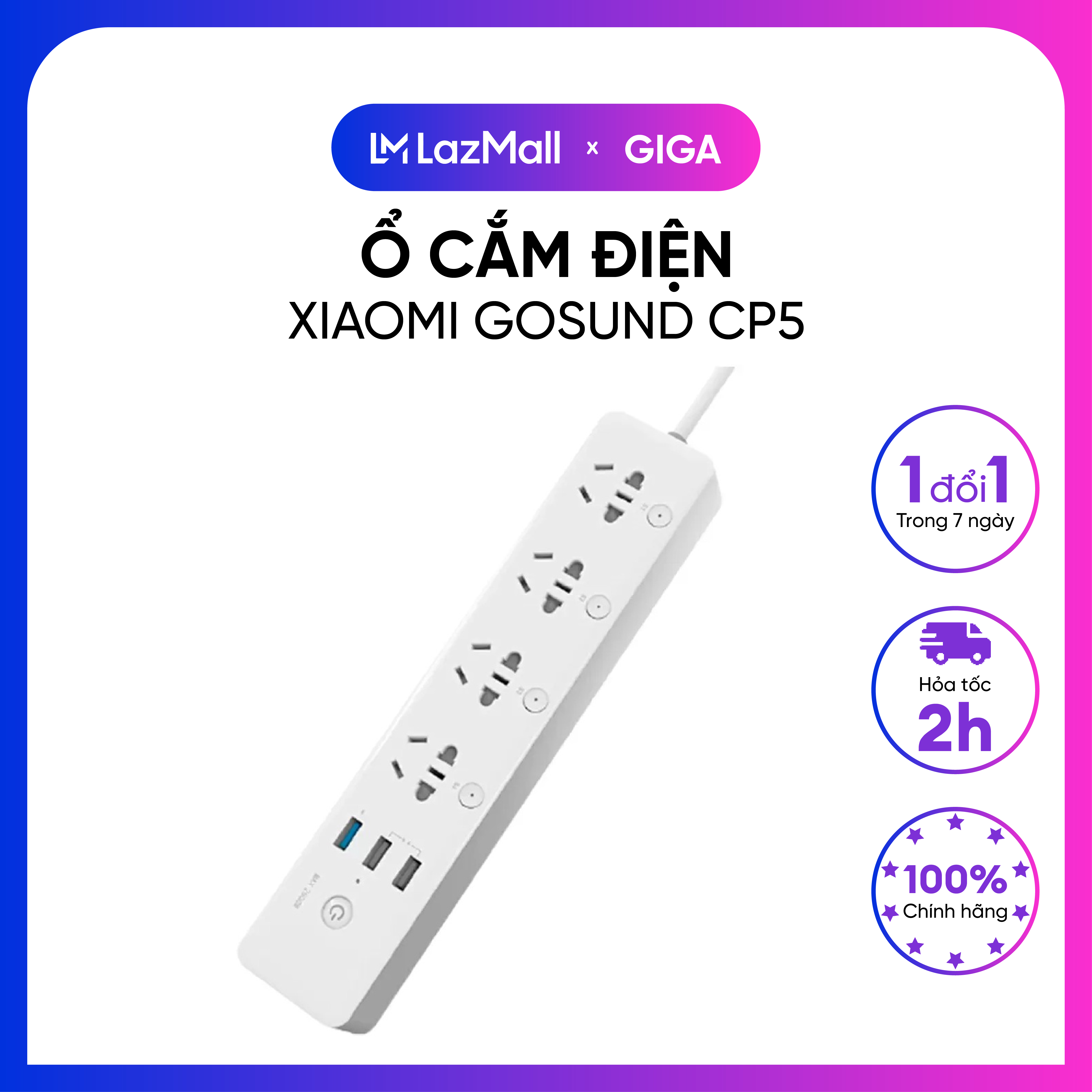 Ổ cắm điện thông minh Xiaomi Gosund CP5