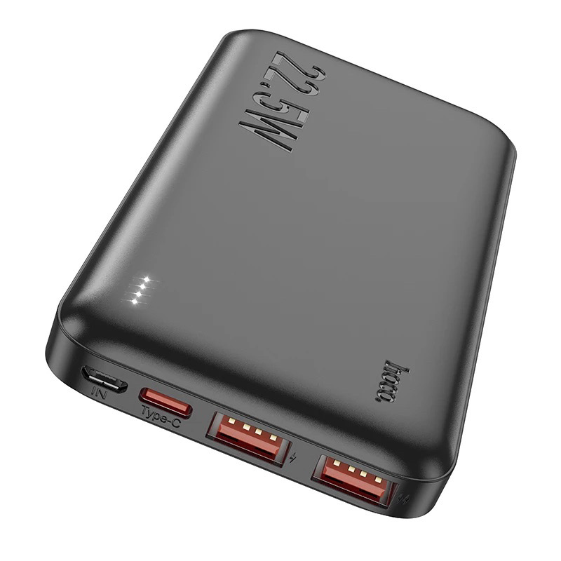 Pin dự phòng Hoco J101 10000mAh USB QC 3.0 22.5W, TypeC PD 20W sạc nhanh 2 chiều
