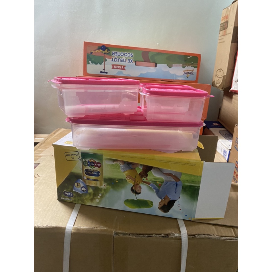Bộ hộp nhựa đa năng lunch block quà tặng sữa enfa