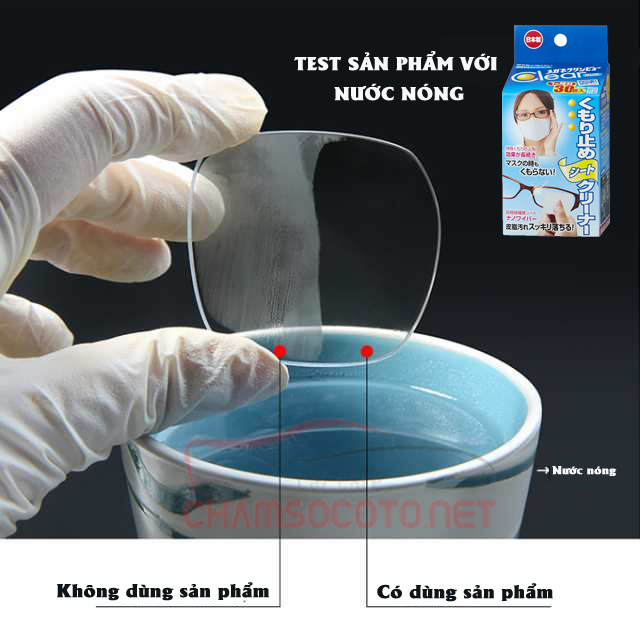 Giấy lau kính chống đọng sương, chống mờ mắt kính hộp 30 miếng nhập khẩu Nhật Bản