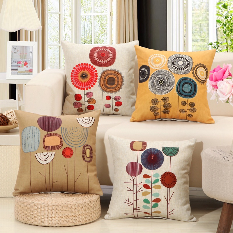 Vỏ Gối tựa lưng gối tựa sofa gối tựa vuông 45x45cm