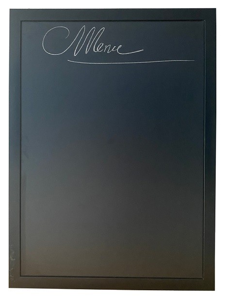 Bảng đen menu viết phấn khung gỗ đen treo tường 60x100cm