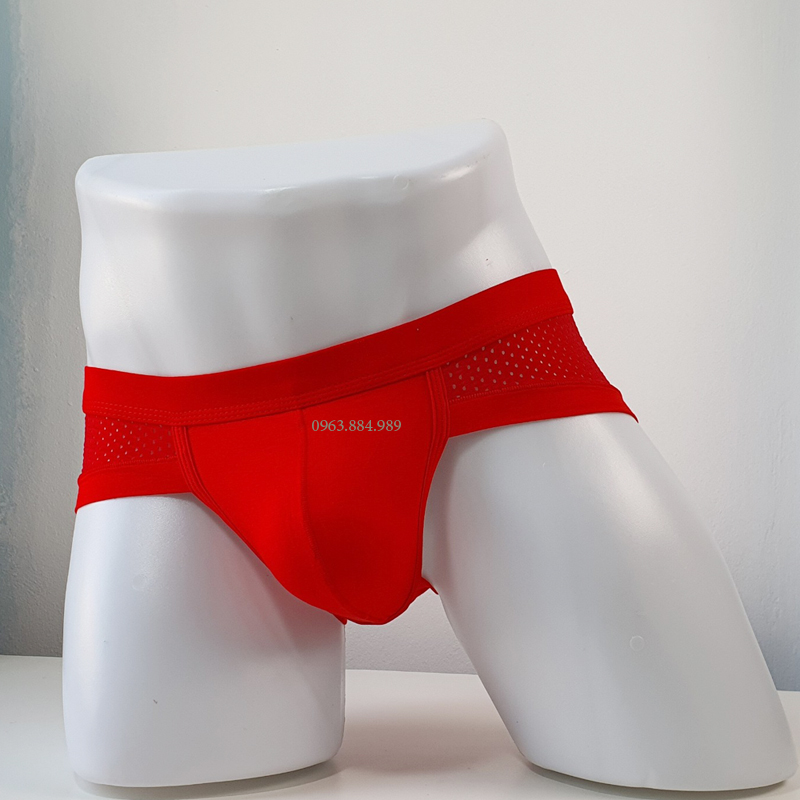 Quần lót nam SX.02 chất liệu thun lưới , dạng sịp nửa đùi, nửa tam giác màu sắc đẹp( Ảnh, video shop làm)