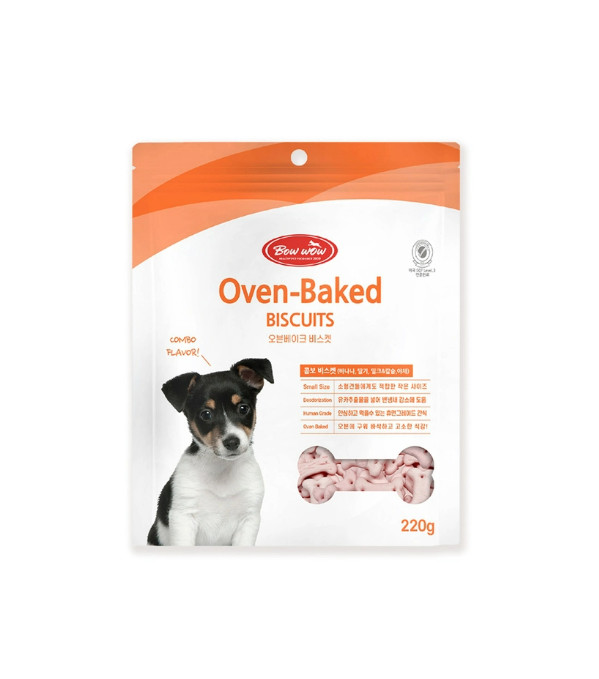 [220gr] Bánh bích quy hỗn hợp Bowwow cho chó mọi tuổi
