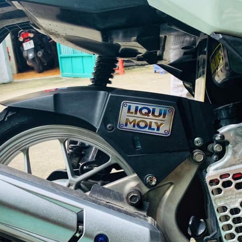 [TEM TITAN] Tem titan LIQUI MOLY, titan 100% cao cấp trang trí dè con xe máy, keo dán 3M siêu dính