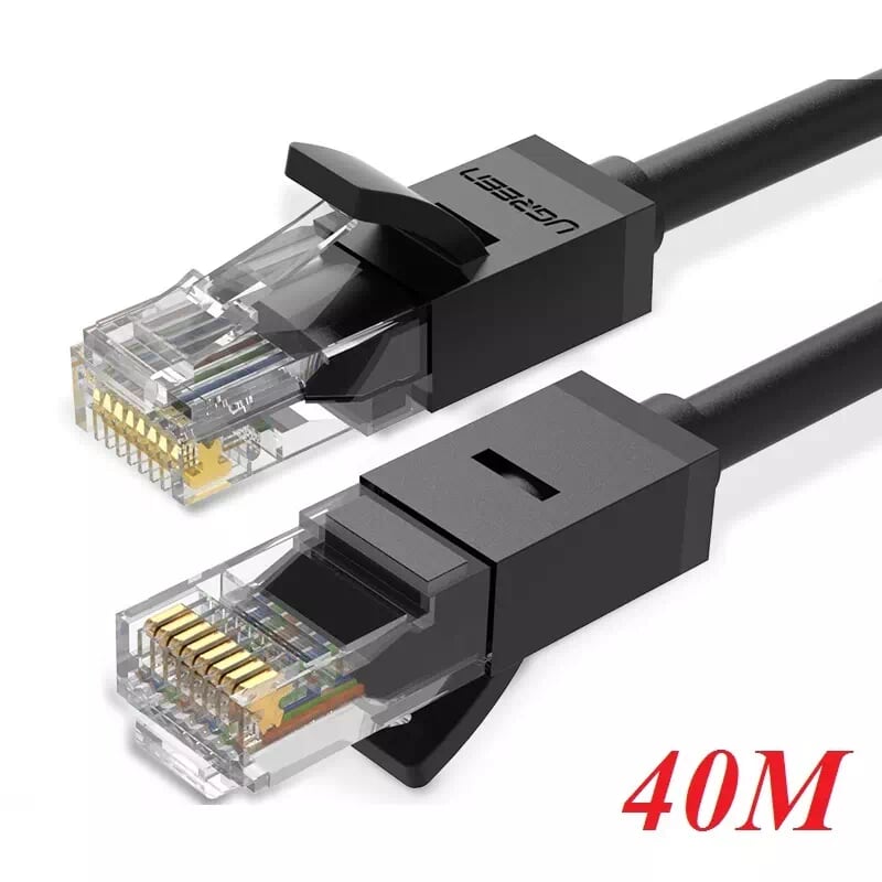 Ugreen 20169 40m màu đen cáp mạng lan cat6 utp nw102