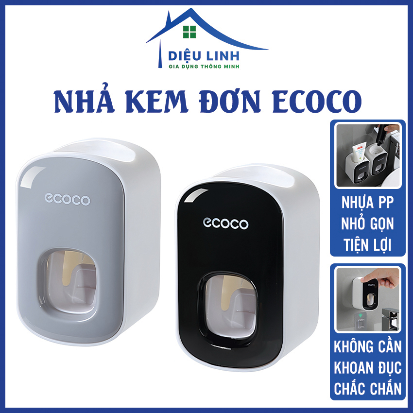 Dụng Cụ Lấy Kem Đánh Răng, Kệ Lấy Kem Đánh Răng Đựng Bàn Chải Đánh Răng Đơn ECOCO Sang Trọng Cao cấp - Nhả Kem Ecoco Đơn Mini Mẫu Mới Dieulinhshop