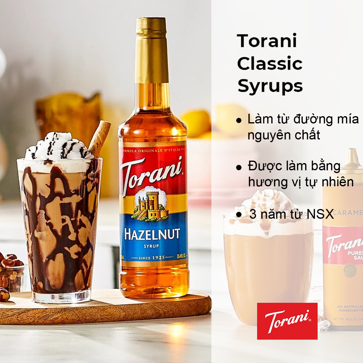 Torani Classic Hazelnut Syrup 750ml