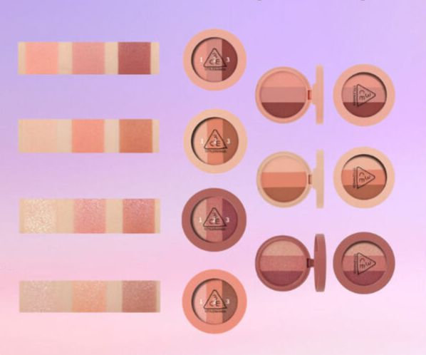 Phấn Mắt 3 Ô 3CE Triple Shadow - Right Around