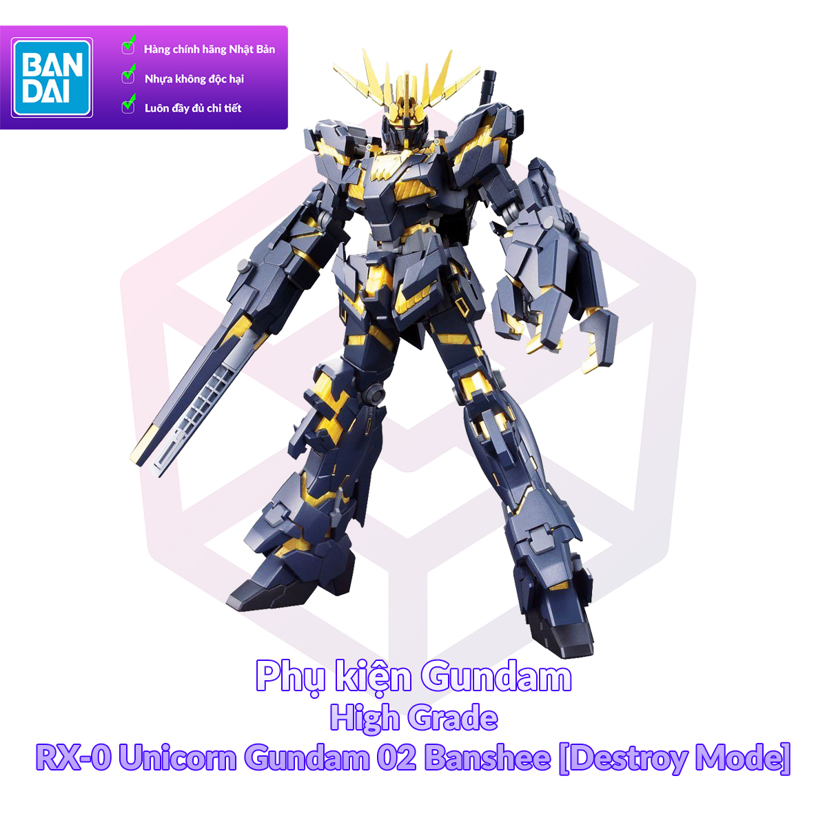 7-11 12 VOUCHER 8%Mô Hình Gundam Bandai HG 134 RX-0 Unicorn Gundam 02