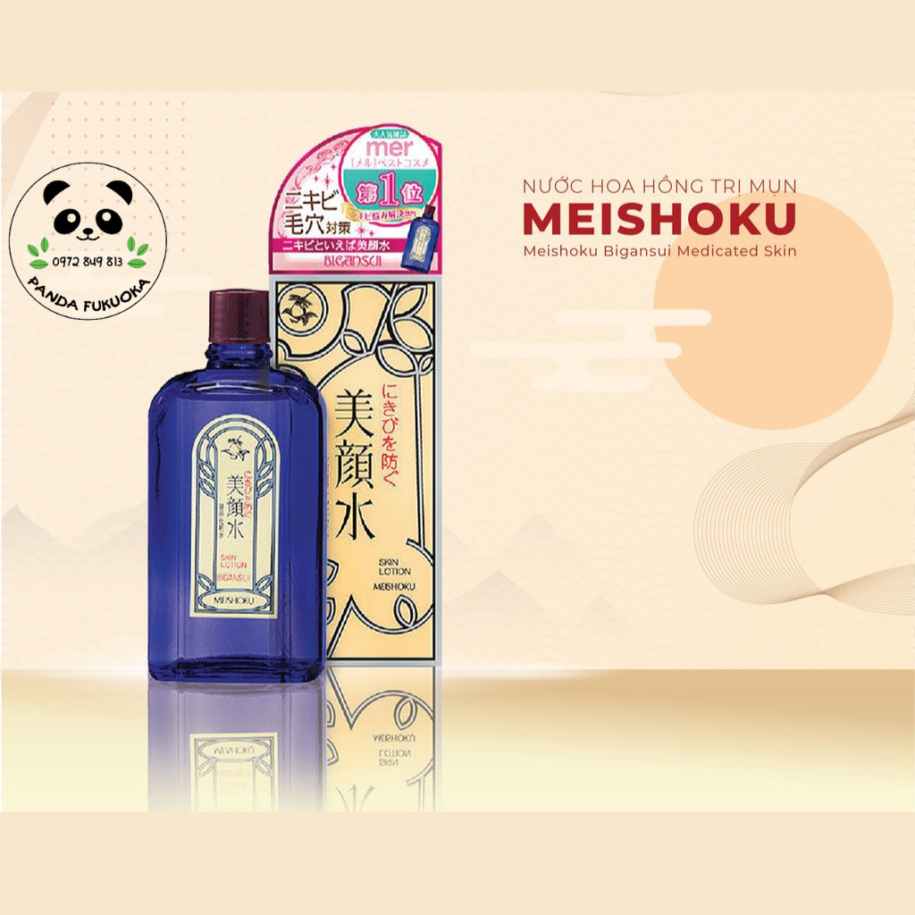 Lotion Ngừa Mụn Meishoku Bigansui Nhật Bản 90ml Ngăn Ngừa, Làm Biến Mất Hoàn Toàn Mụn - Hàng Nội địa Nhật Panda fukuoka