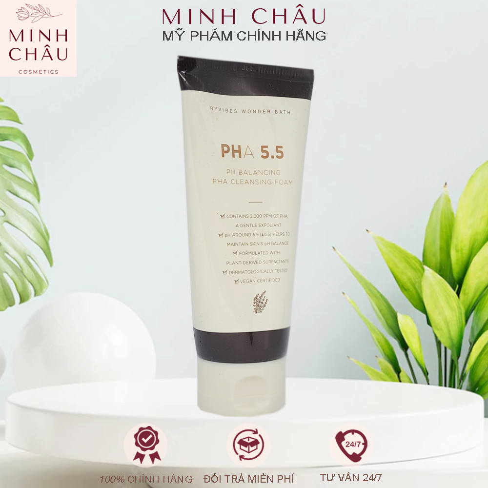 Sữa rửa mặt byvibes wonder bath pha 5.5 dịu nhẹ 150ml