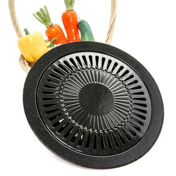 [HCM]Vỉ Nướng Bếp Ga chống dính Vỉ nướng bếp ga nướng thịt nướng tráng men chống dính an toàn cho gian bếp của bạn Vỉ nướng inox hút mỡ cao cấp dạng tròn